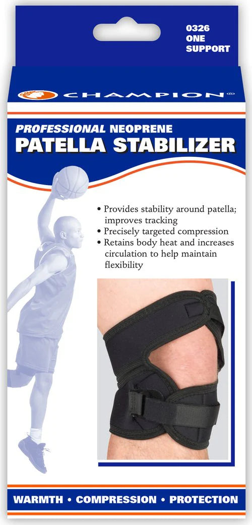 Champion Neoprene Patella Stabilizer Black