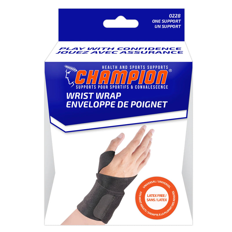 Champion Neoprene Wrist Wrap Black Universal