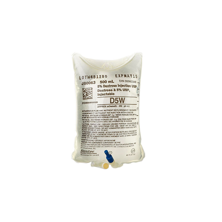 Solution injectable de dextrose à 5 %