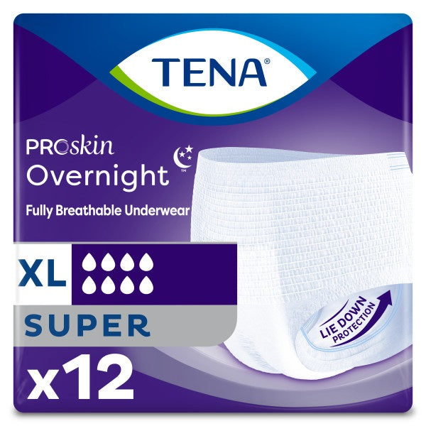 TENA Protective Underwear, Super, Overnight