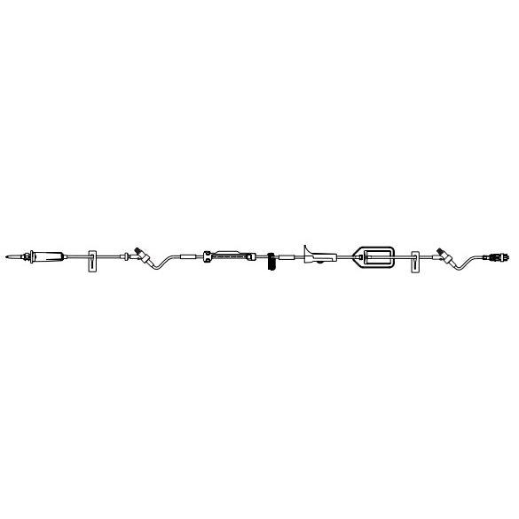 Infusomat® Space IV Pump Set, With Anti-Siphon Valve