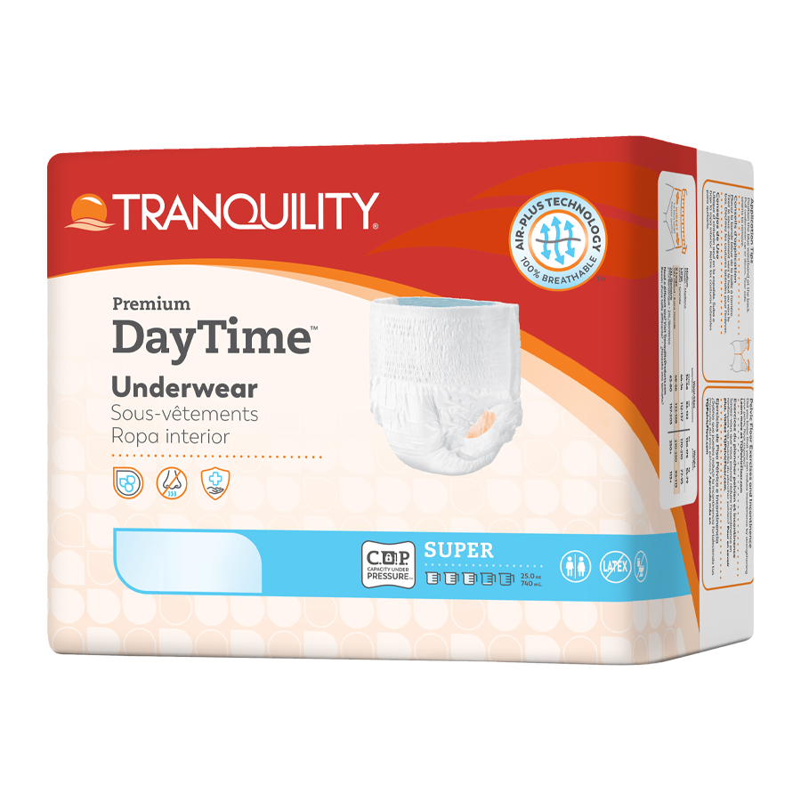 Unisex Adult Absorbent Underwear Tranquility Premium DayTime Pull On with Tear Away Seams
