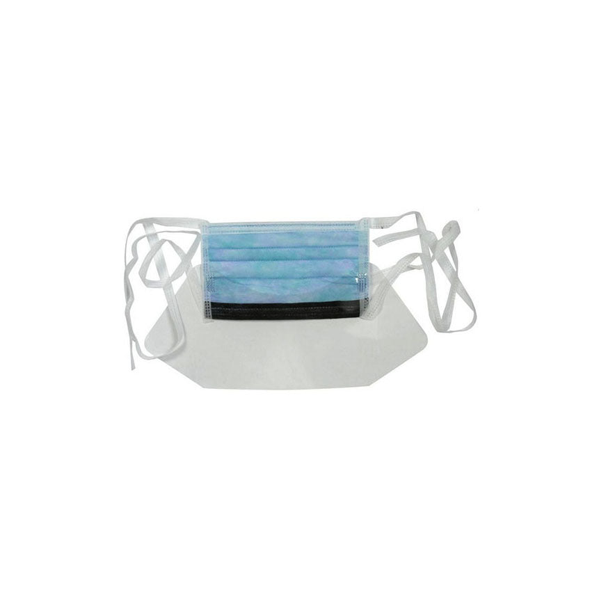 Insta-Gard® Surgical Mask, Vertical Tie, with Eye shield