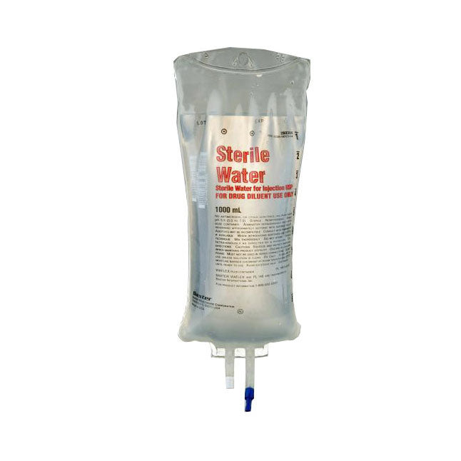 Eau stérile pour irrigation, récipient verseur en plastique Viaflex® Uromatic®