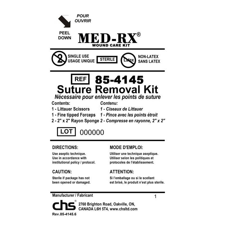 Med-Rx Suture Removal Kit- 85-4145