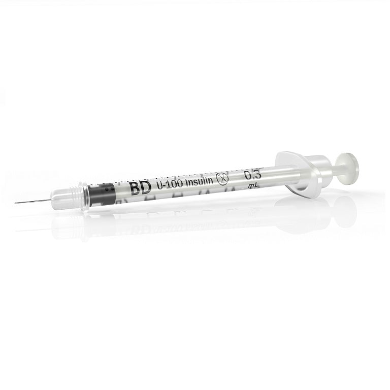Lo-Dose Insulin Syringe, Permanently Attached Needle