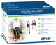 Deluxe Folding Travel Walker With 5" Wheels  Flame Red