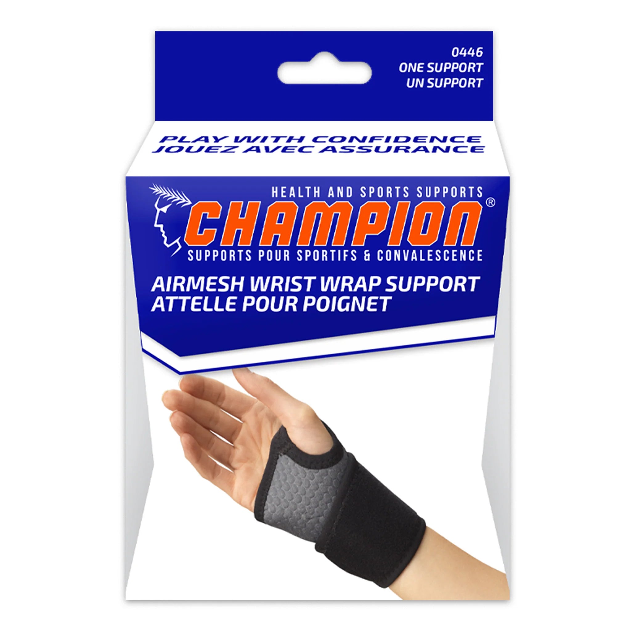 Support de Poignet Champion Anthracite/Noir (Universel)