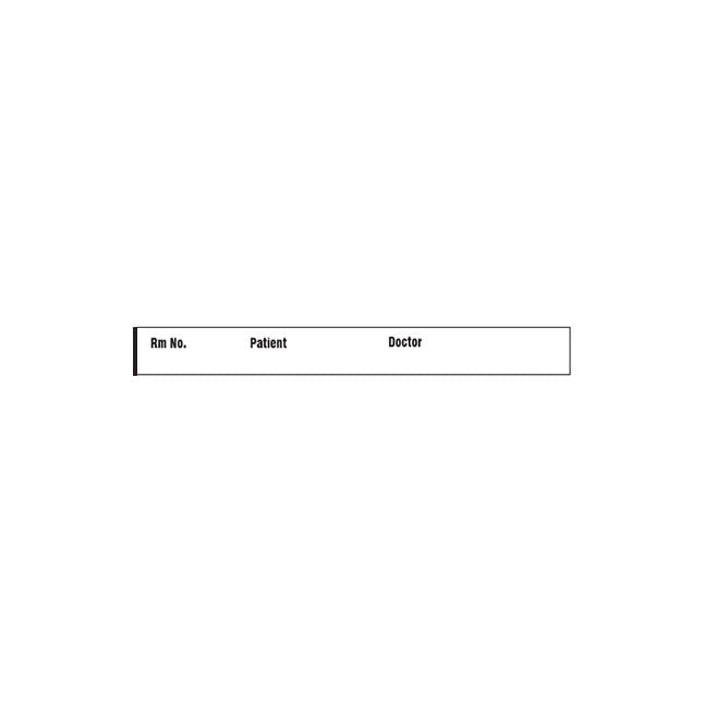 Patient ID Tape, Imprinted, W1/2" x L4-1/2"
