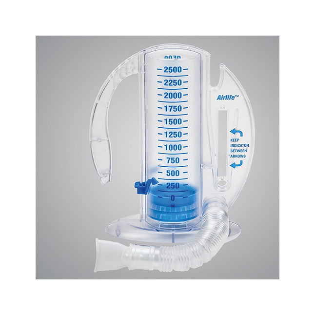 Spiromètre volumétrique incitatif AirLife®, sans valve unidirectionnelle