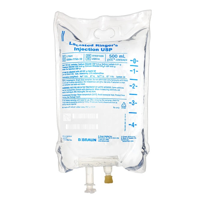 Solution injectable de Ringer lactate USP, récipient EXCEL® IV