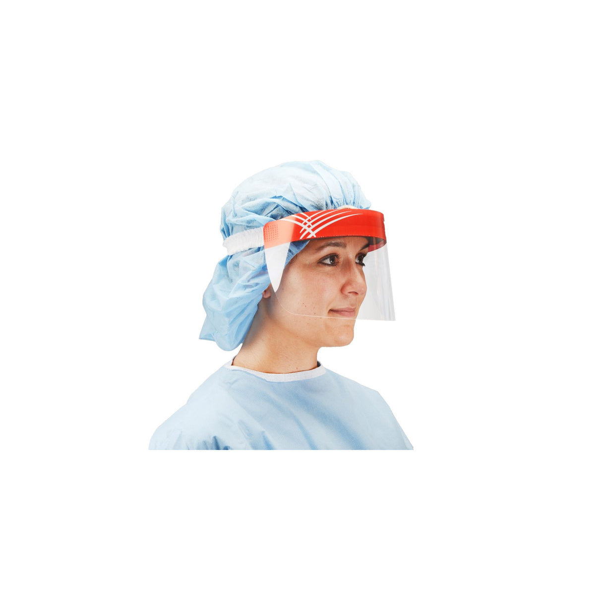 Visière de protection monobloc, bandeau en mousse