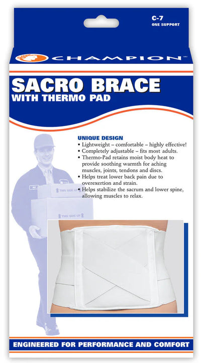 Champion Sacro Brace White/Thermo Pad