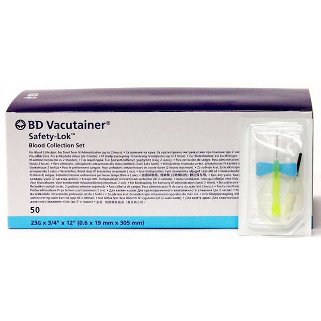 Safety-Lock Vacutainer Blood Collection and Infusion Set