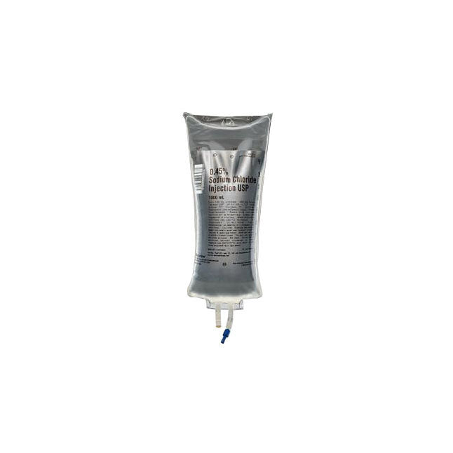 Solution injectable de chlorure de sodium à 0,45 %, 1000 mL