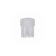 Bouchon de rechange pour tube, raccord Luer mâle, blanc