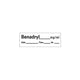 Anesthesia Label, 1" Core, W1/2" X L1-1/2"