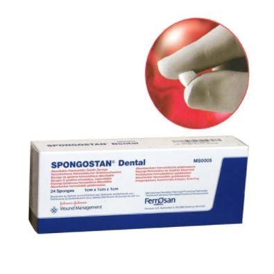 Spongostan® Absorbable Hemostatic Gelatin Sponge 1x1x1 cm