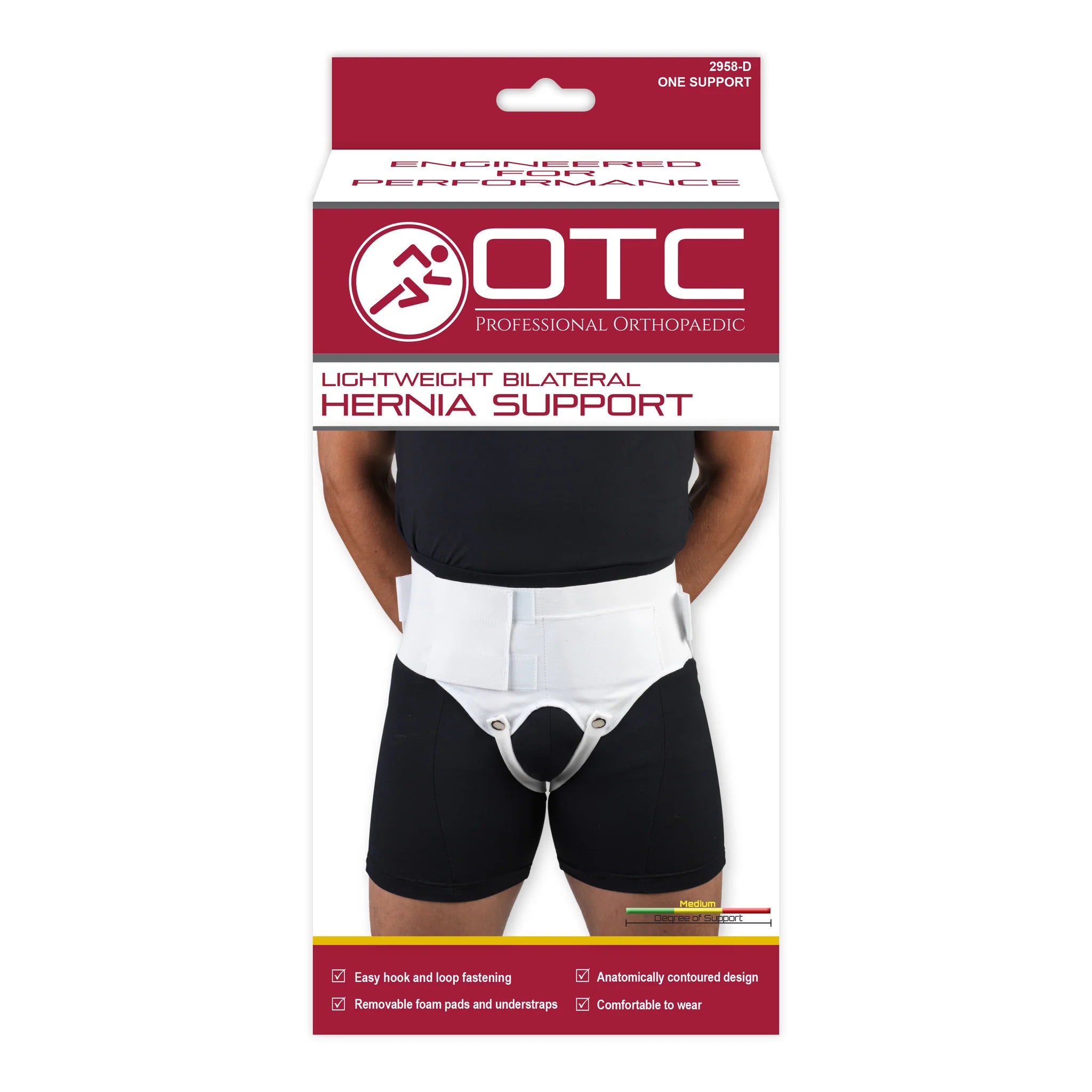 Support herniaire OTC léger (double) blanc