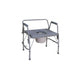 Chaise percée bariatrique à accoudoirs rabattables