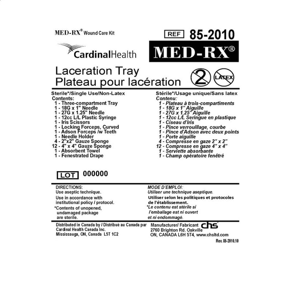 Med-Rx® Laceration Tray- 85-2010