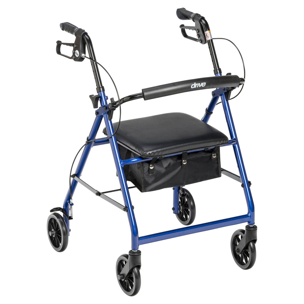 Déambulateur en aluminium, roues de 6 po