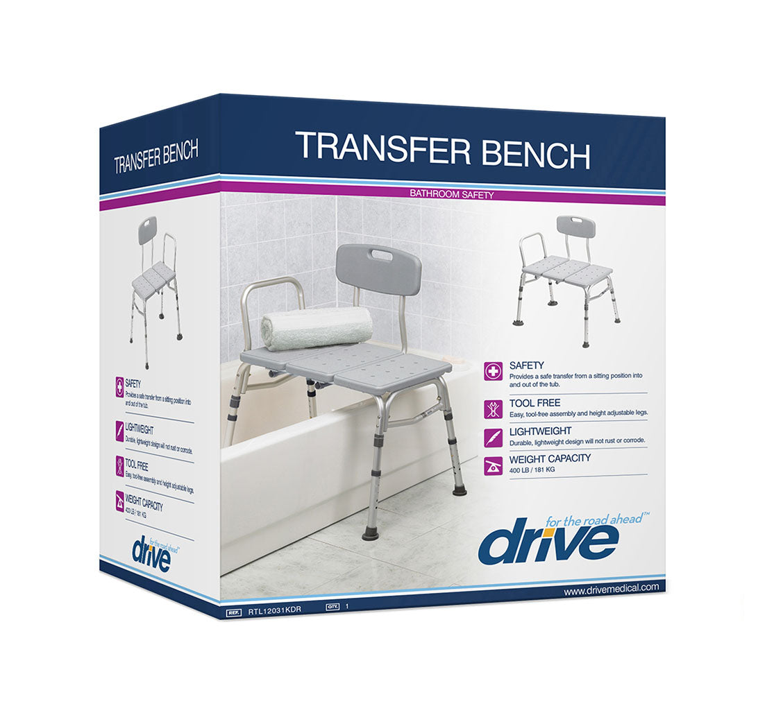 Banc de transfert de baignoire en trois parties