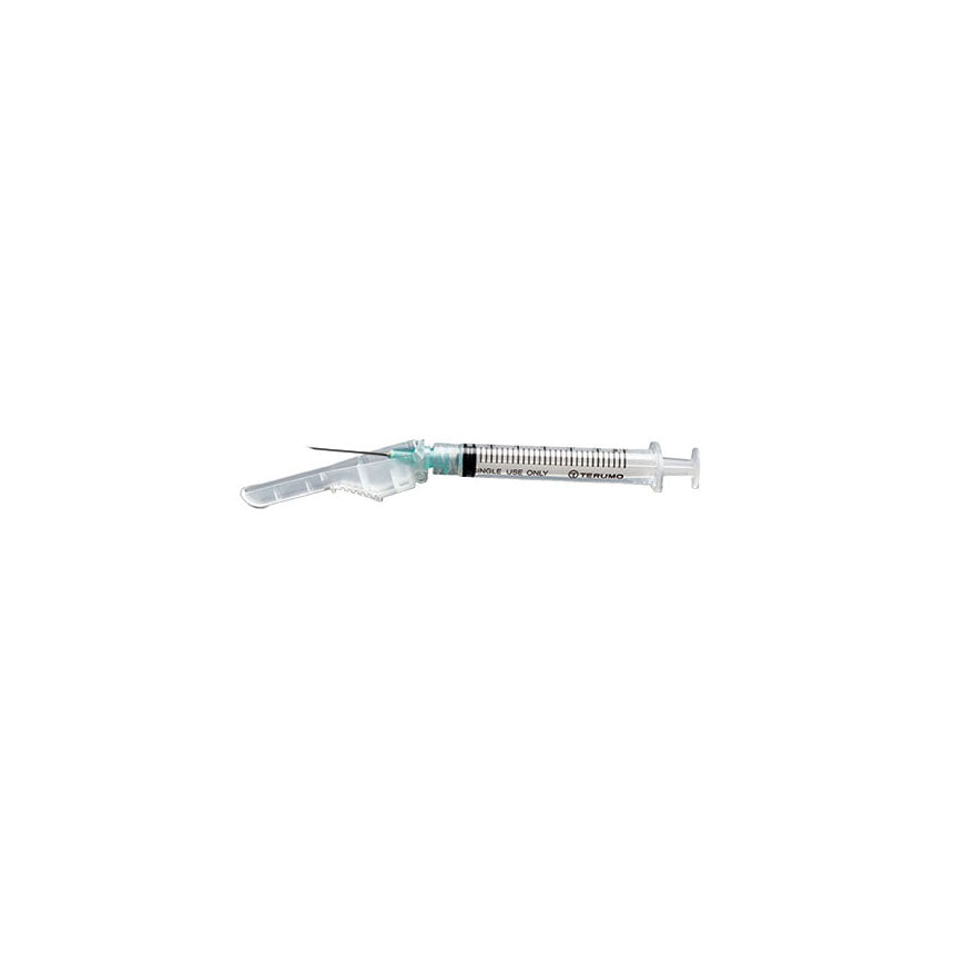 SurGuard 3 Safety Hypodermic Syringe, 1cc, With needle