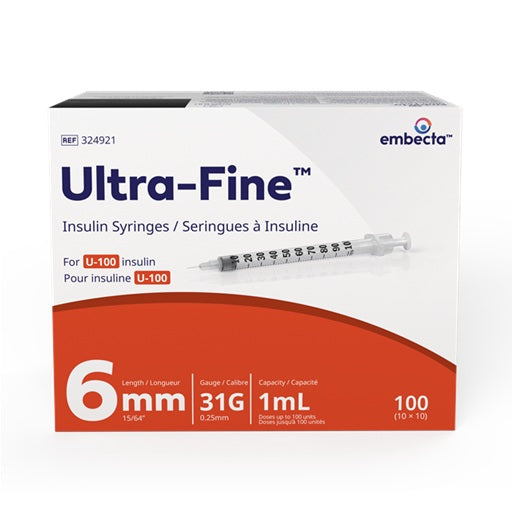 Insulin Syringe, with Ultra-Fine L6mm ODSEC 31GA Needle
