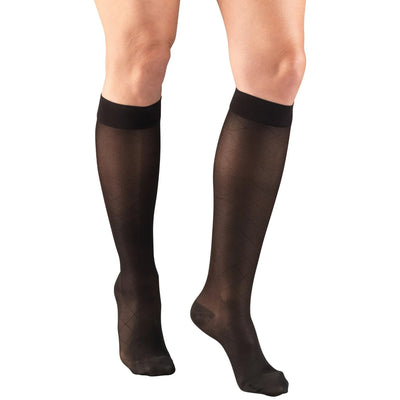Ladies' Sheer Knee High (Diamond Pattern) 15-20
