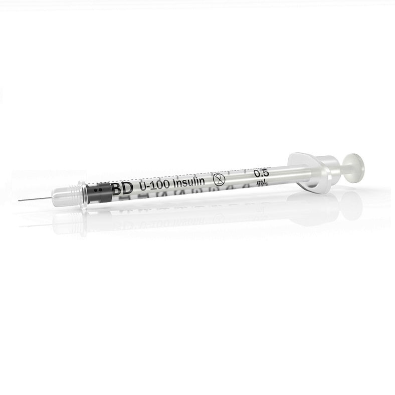 Lo-Dose Insulin Syringe, Permanently Attached Needle