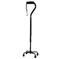 Quad Cane, Small Base, Black