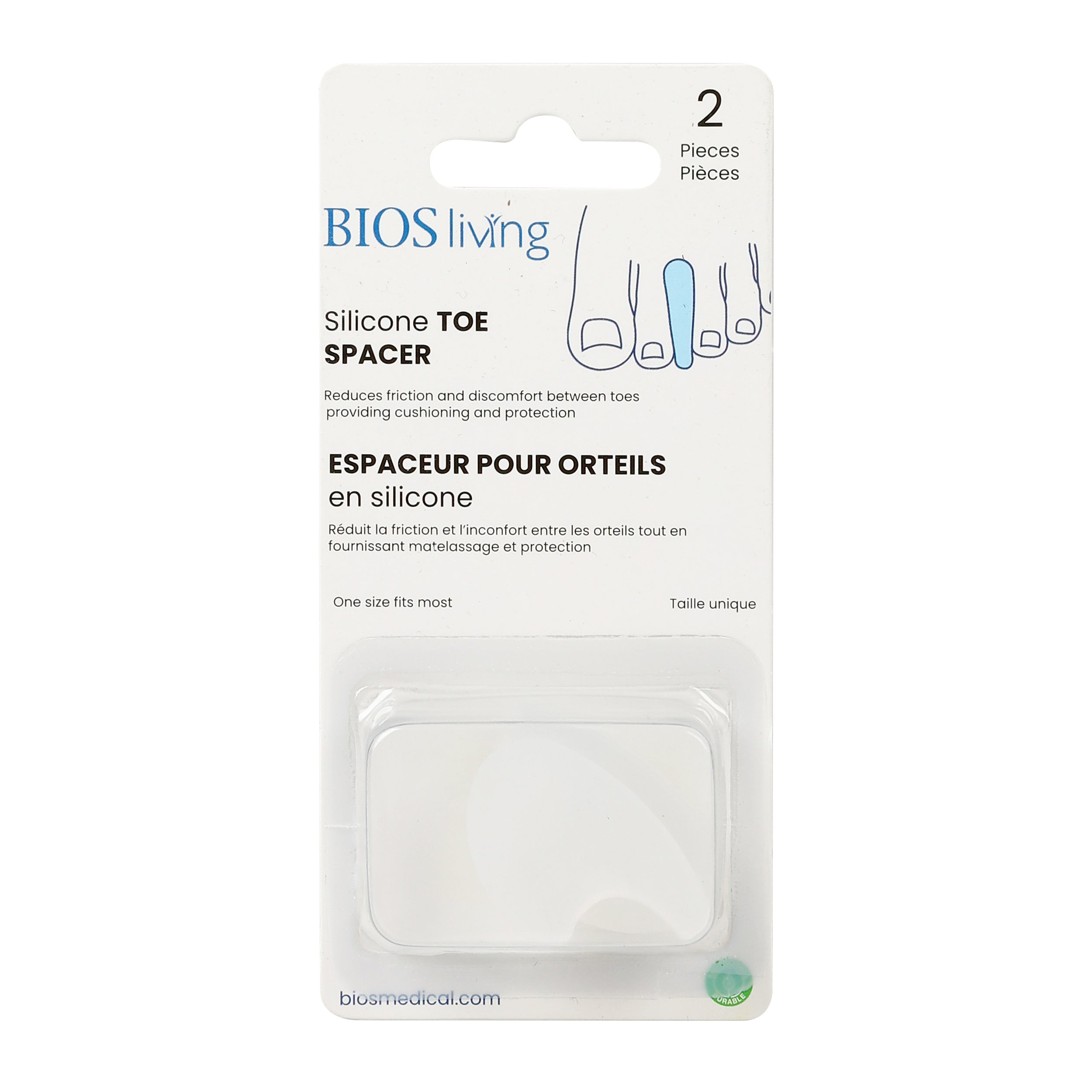 BIOS Living - Silicone Toe Spacer (FT105)