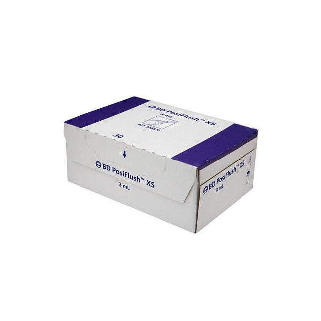 Seringue de rinçage PosiFlush™ XS remplie de solution saline