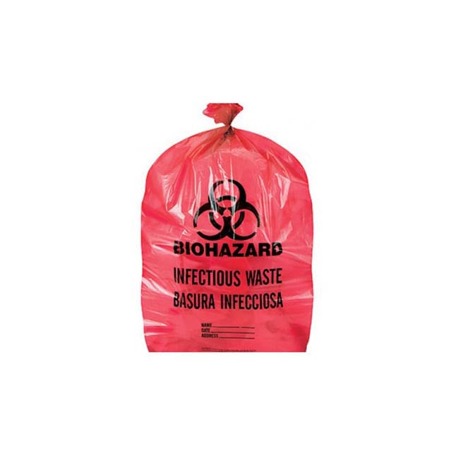 Sac à déchets biologiques, rouge