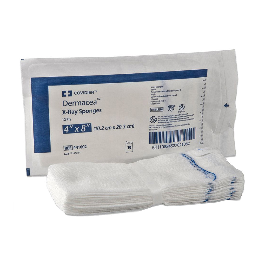 Dermacea Gauze Sponge, X-Ray Detectable, Sterile & Non-Sterile