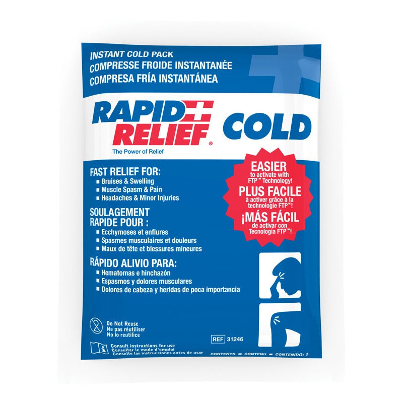Rapid Relief Instant Cold Pack, FTP Technology