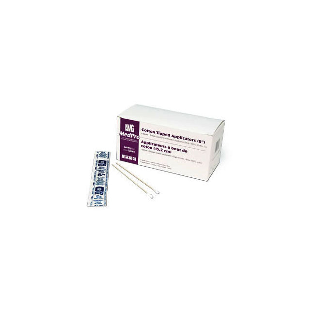 MedPro Cotton Tipped Applicator, Wooden, Sterile