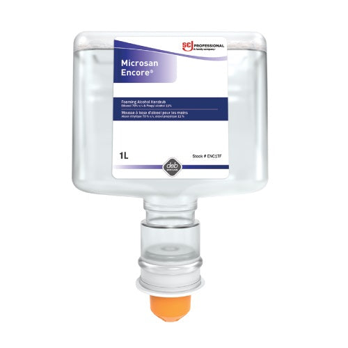 Microsan Encore Hand Sanitizer, Foaming Alcohol, for Touch-Free Dispenser