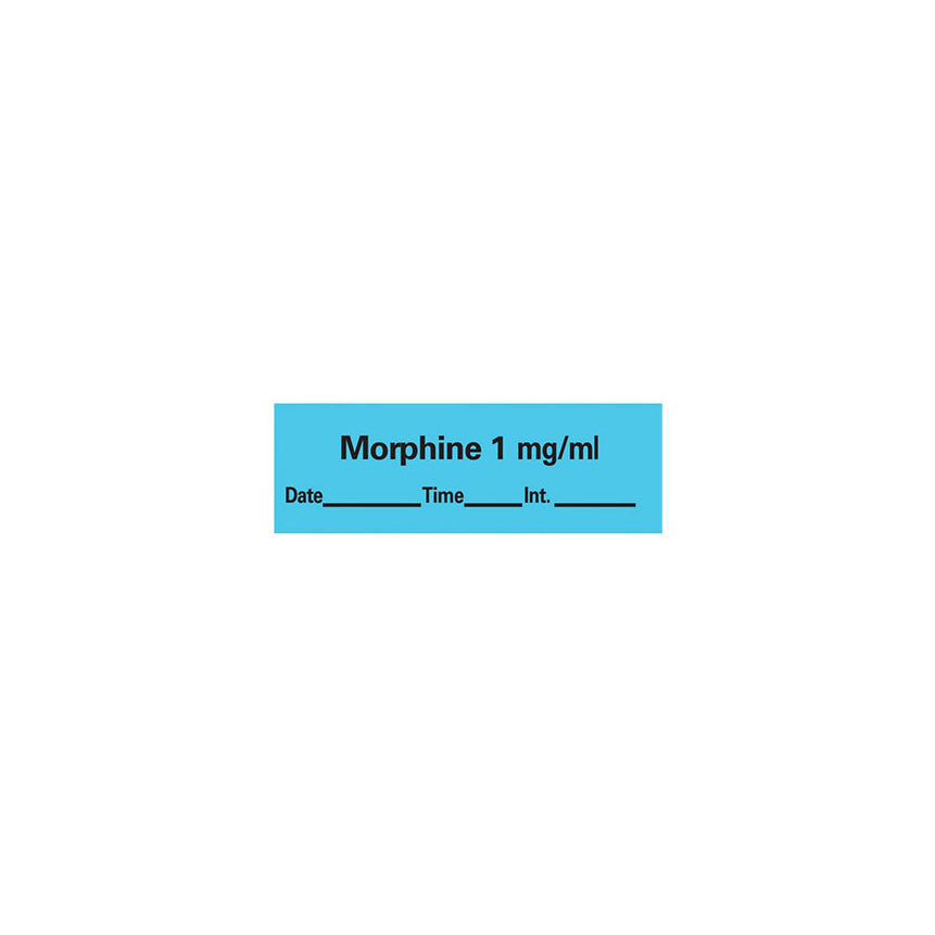 Anesthesia Label, 1" Core, W1/2" X L1-1/2"