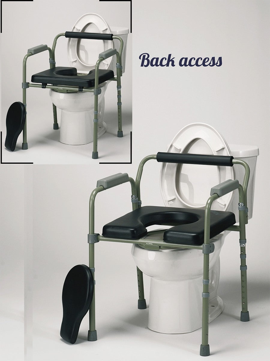 Padded Folding Commode Chair