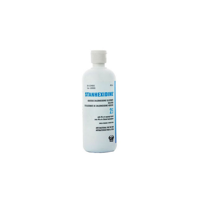 STANHEXIDINE Aqueous Antiseptic Solution, Clear Blue