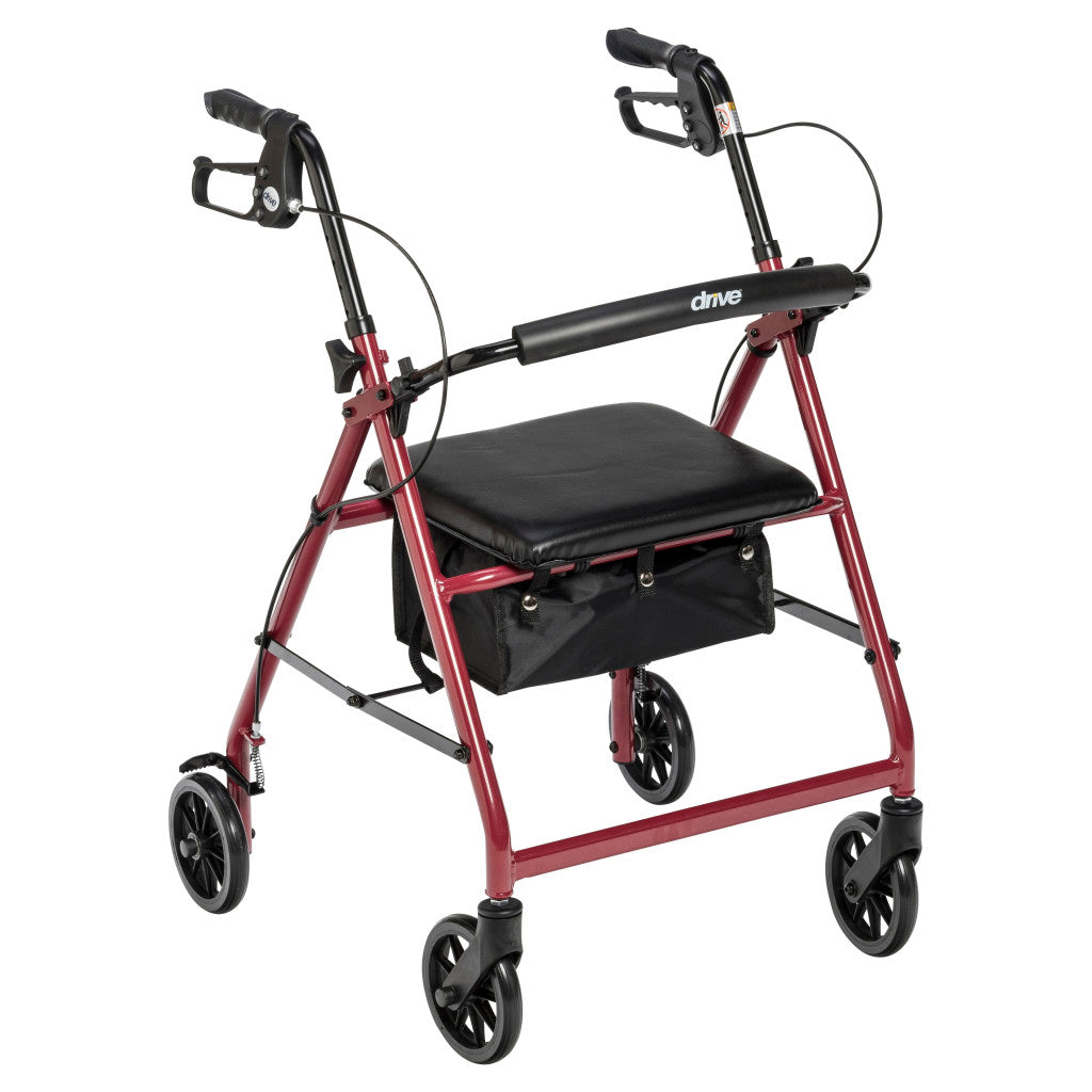 Déambulateur en aluminium, roues de 6 po