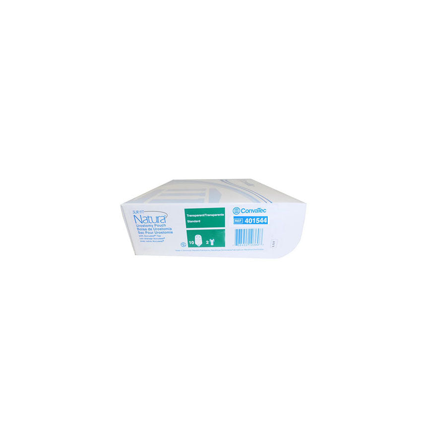 Poche d'urostomie SUR-FIT Natura™, robinet Accuseal® avec valve, standard, bride L10" 1-3/4".