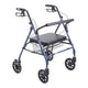 Go-Lite Bariatric Steel Rollator  Blue