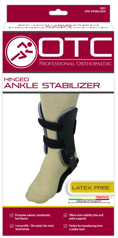 OTC Ankle Stabilizer/Hinged Bars Black