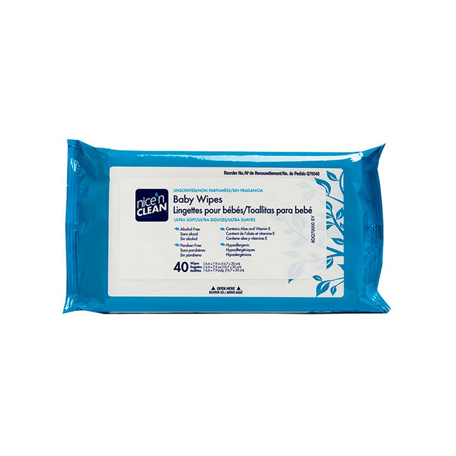 Nice'n Clean Baby Wipe, Unscented