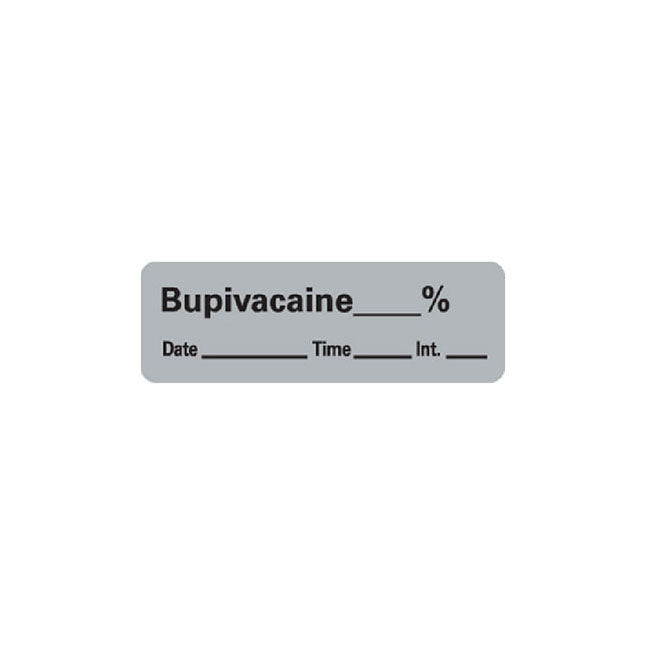 Anesthesia Label, 1" Core, W1/2" X L1-1/2"