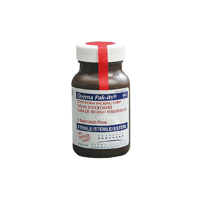 Pak-Its® Gauze Packing Strip with Strip Delivery System, With Iodoform, W1" x L5yd