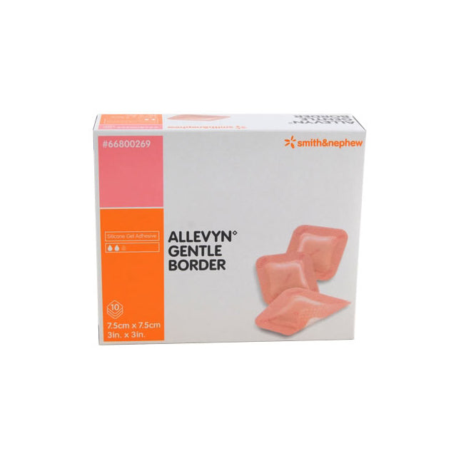 ALLEVYN Gentle Border Hydrocellular Foam Dressing, Silicone Gel Adhesive